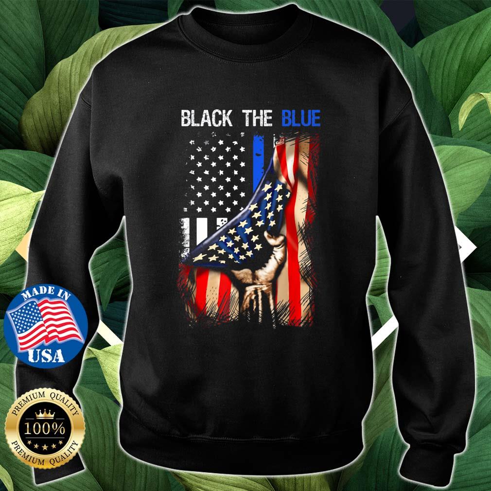 2022 Back The Blue American Flag Vintage T-Shirt Sweater den