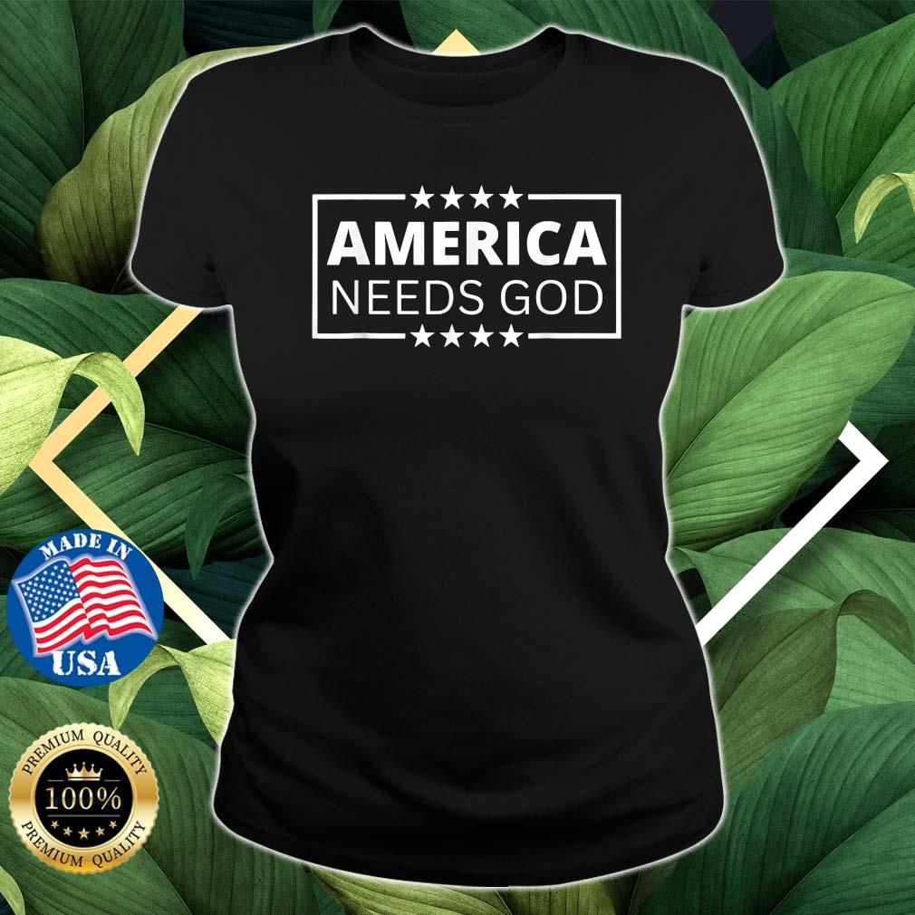 America Needs God Christianity Jesus Bible Trump Biden T-Shirt Ladies den