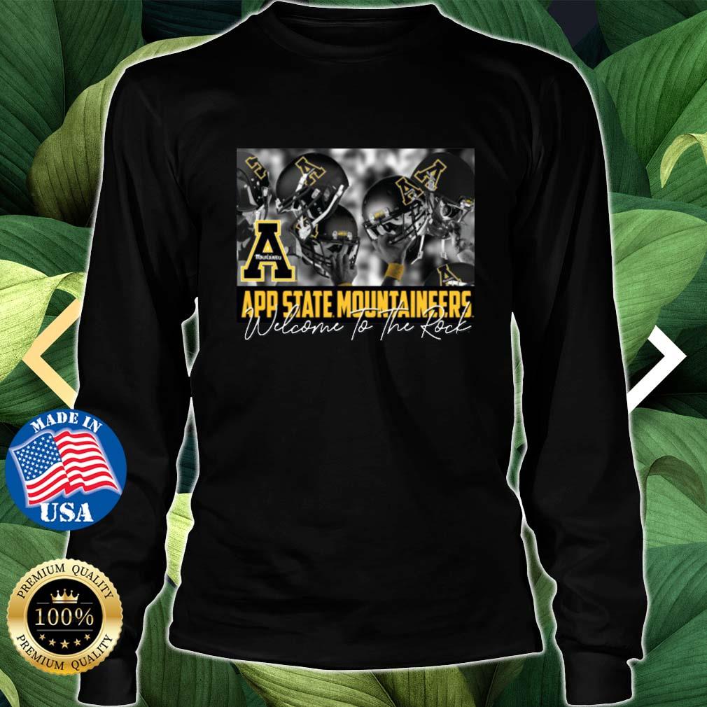 Appalachian State Mountaineers Welcome To The Rock s Longsleeve den
