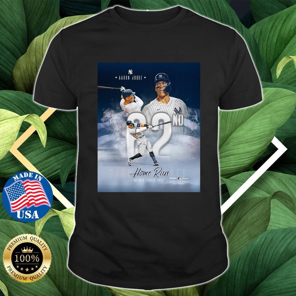 Aaron Judge New York Yankees Authentic American League Home Run Record Unsigned Shirt